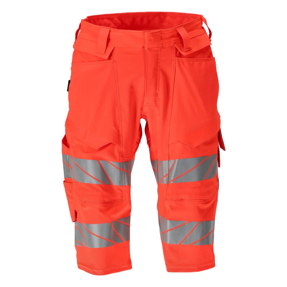 Lange Arbeitsshorts ACCELERATE SAFE warnschutz-rot