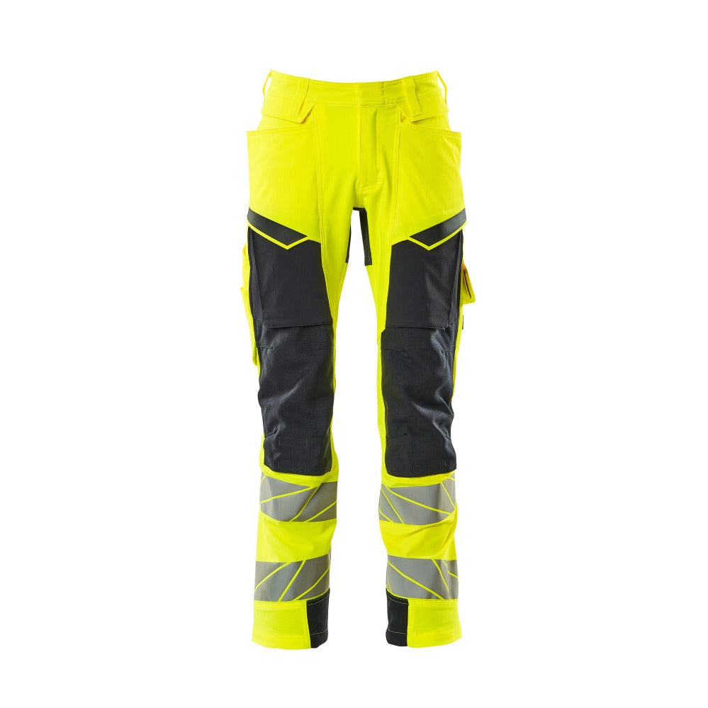 Arbeitshose mit Kniepolstertaschen ACCELERATE SAFE hi-vis yellow/dark navy