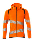 Hoodie mit Reißverschluss ACCELERATE SAFE hi-vis orange/dark navy