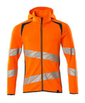 Hoodie mit Reißverschluss ACCELERATE SAFE hi-vis orange/dark petroleum