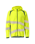 Hoodie mit Reißverschluss ACCELERATE SAFE hi-vis yellow/dark petroleum