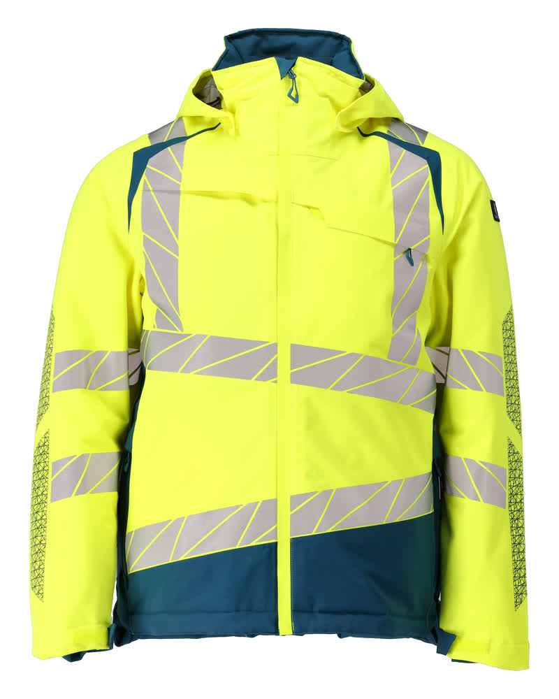 Winterjacke ACCELERATE SAFE hi-vis yellow/dark petroleum