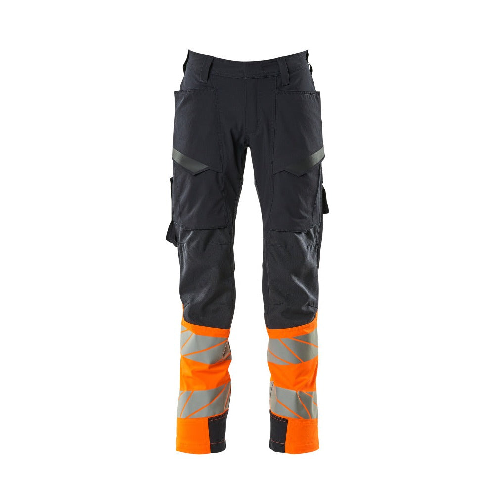 Arbeitshose mit Holstertaschen ACCELERATE SAFE dark navy/hi-vis orange