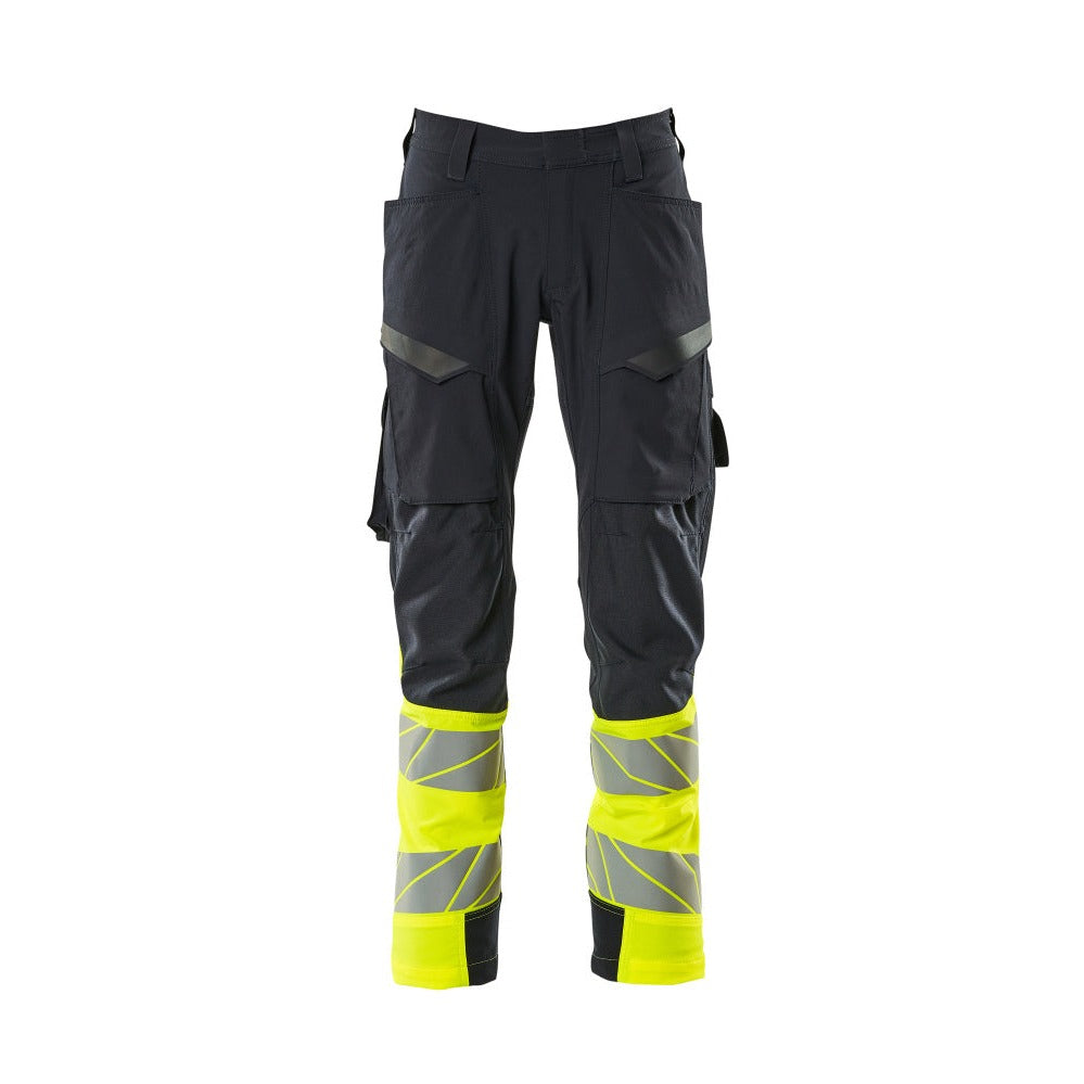 Arbeitshose mit Holstertaschen ACCELERATE SAFE dark navy/hi-vis yellow