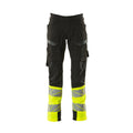 Arbeitshose mit Holstertaschen ACCELERATE SAFE black/hi-vis yellow