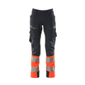 Arbeitshose mit Holstertaschen ACCELERATE SAFE dark navy/hi-vis red