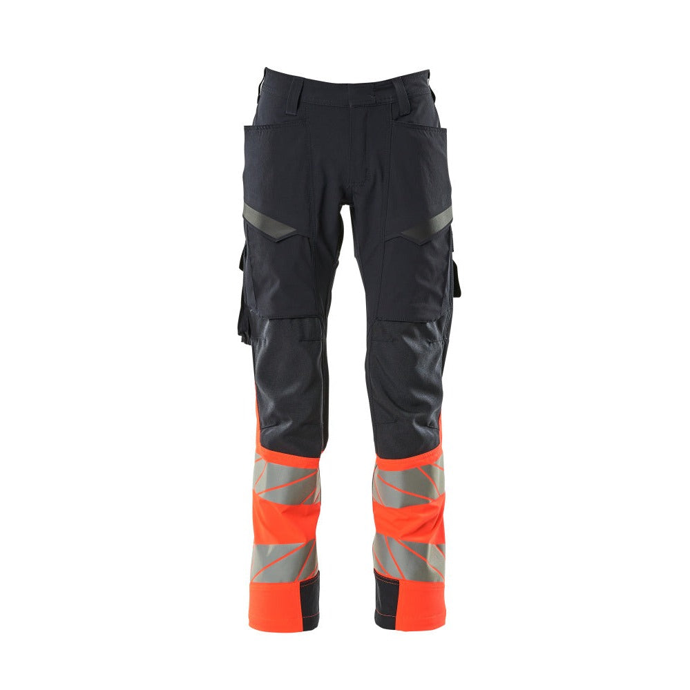 Arbeitshose mit Holstertaschen ACCELERATE SAFE dark navy/hi-vis red