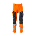 Arbeitshose mit Kniepolstertaschen ACCELERATE SAFE hi-vis orange/dark navy