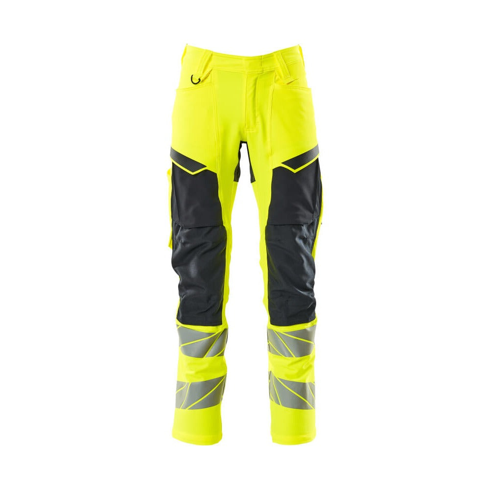 Arbeitshose mit Kniepolstertaschen ACCELERATE SAFE hi-vis yellow/dark navy