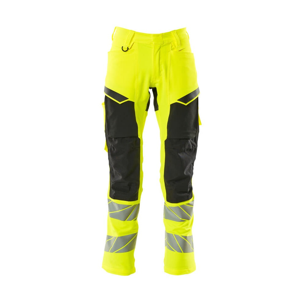 Arbeitshose mit Kniepolstertaschen ACCELERATE SAFE hi-vis yellow/black