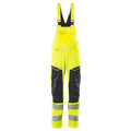Latzhose mit Kniepolstertaschen ACCELERATE SAFE hi-vis yellow/dark navy