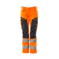 Arbeitshose mit Kniepolstertaschen ACCELERATE SAFE hi-vis orange/dark navy