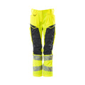 Arbeitshose mit Kniepolstertaschen ACCELERATE SAFE hi-vis yellow/dark navy