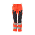 Arbeitshose mit Kniepolstertaschen ACCELERATE SAFE hi-vis red/dark navy
