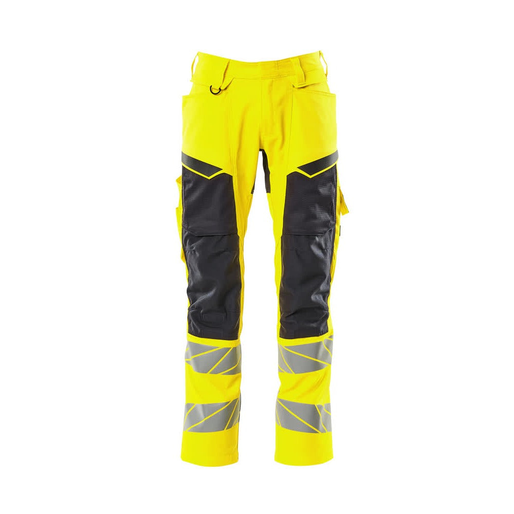 Arbeitshose mit Kniepolstertaschen ACCELERATE SAFE hi-vis yellow/black