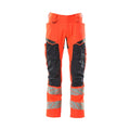 Arbeitshose mit Kniepolstertaschen ACCELERATE SAFE hi-vis red/dark navy