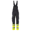 Latzhose mit Kniepolstertaschen ACCELERATE SAFE dark navy/hi-vis yellow