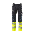 Arbeitshose mit Kniepolstertaschen ACCELERATE SAFE dark navy/hi-vis yellow