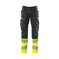 Arbeitshose mit Kniepolstertaschen ACCELERATE SAFE black/hi-vis yellow