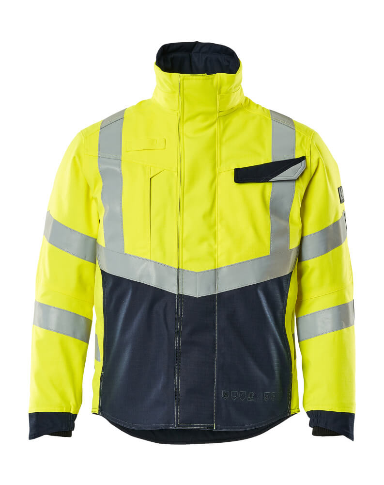 Winterjacke MULTISAFE hi-vis yellow/dark navy