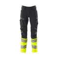 Arbeitshose mit Kniepolstertaschen ACCELERATE SAFE dark navy/hi-vis yellow