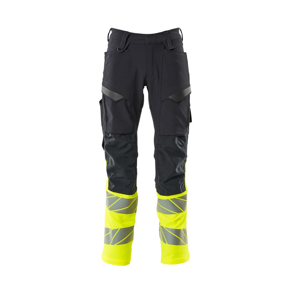 Arbeitshose mit Kniepolstertaschen ACCELERATE SAFE dark navy/hi-vis yellow