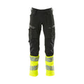 Arbeitshose mit Kniepolstertaschen ACCELERATE SAFE black/hi-vis yellow