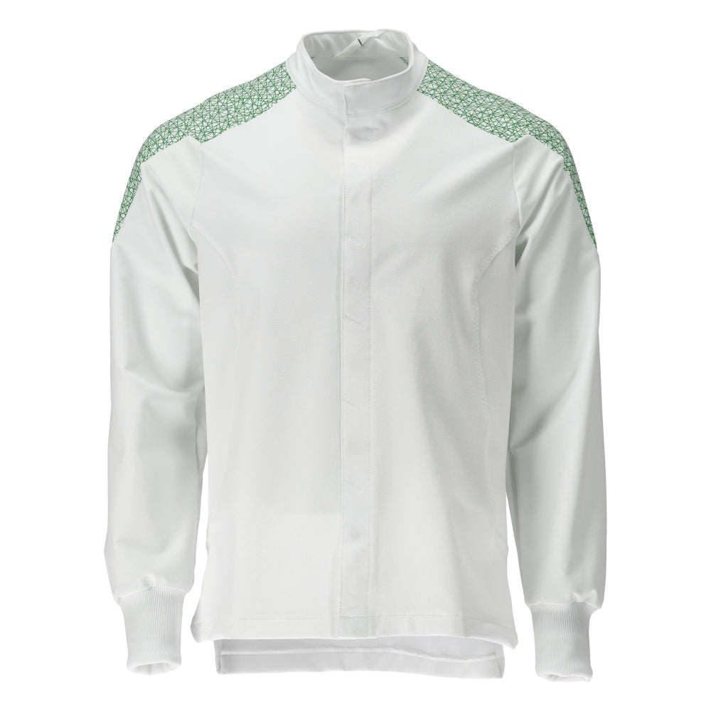 Arbeitsjacke FOOD & CARE white/grass green