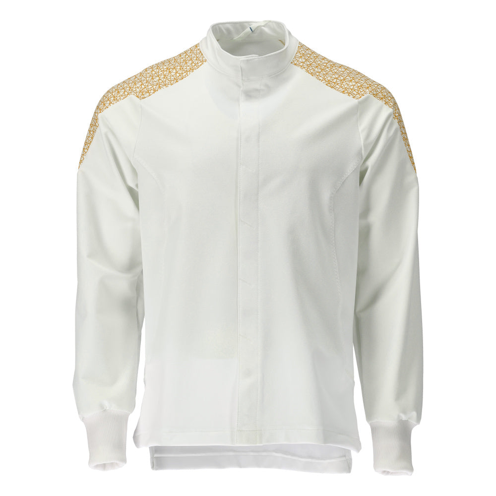 Arbeitsjacke FOOD & CARE white/curry gold