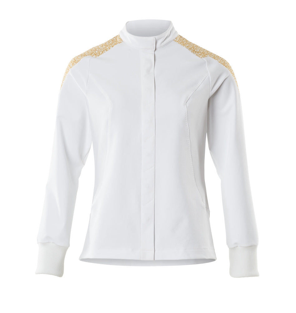 Arbeitsjacke FOOD & CARE white/curry gold