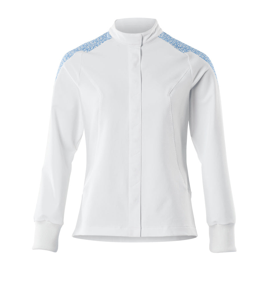 Arbeitsjacke FOOD & CARE white/azure blue