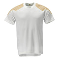 Kurzarm T-Shirt FOOD & CARE white/curry gold