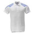 Poloshirt FOOD & CARE white/azure blue