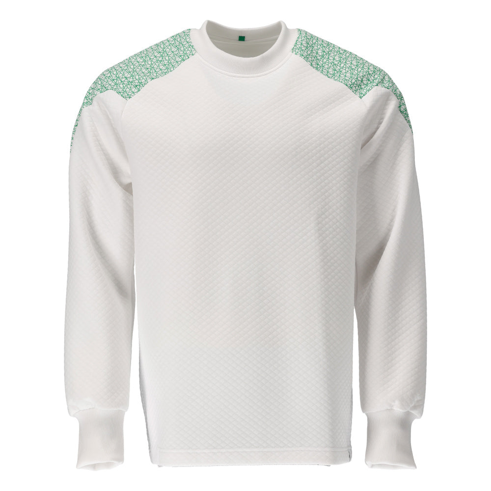 Sweatshirt FOOD & CARE white/grass green
