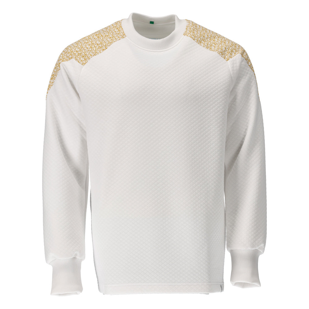 Sweatshirt FOOD & CARE white/curry gold