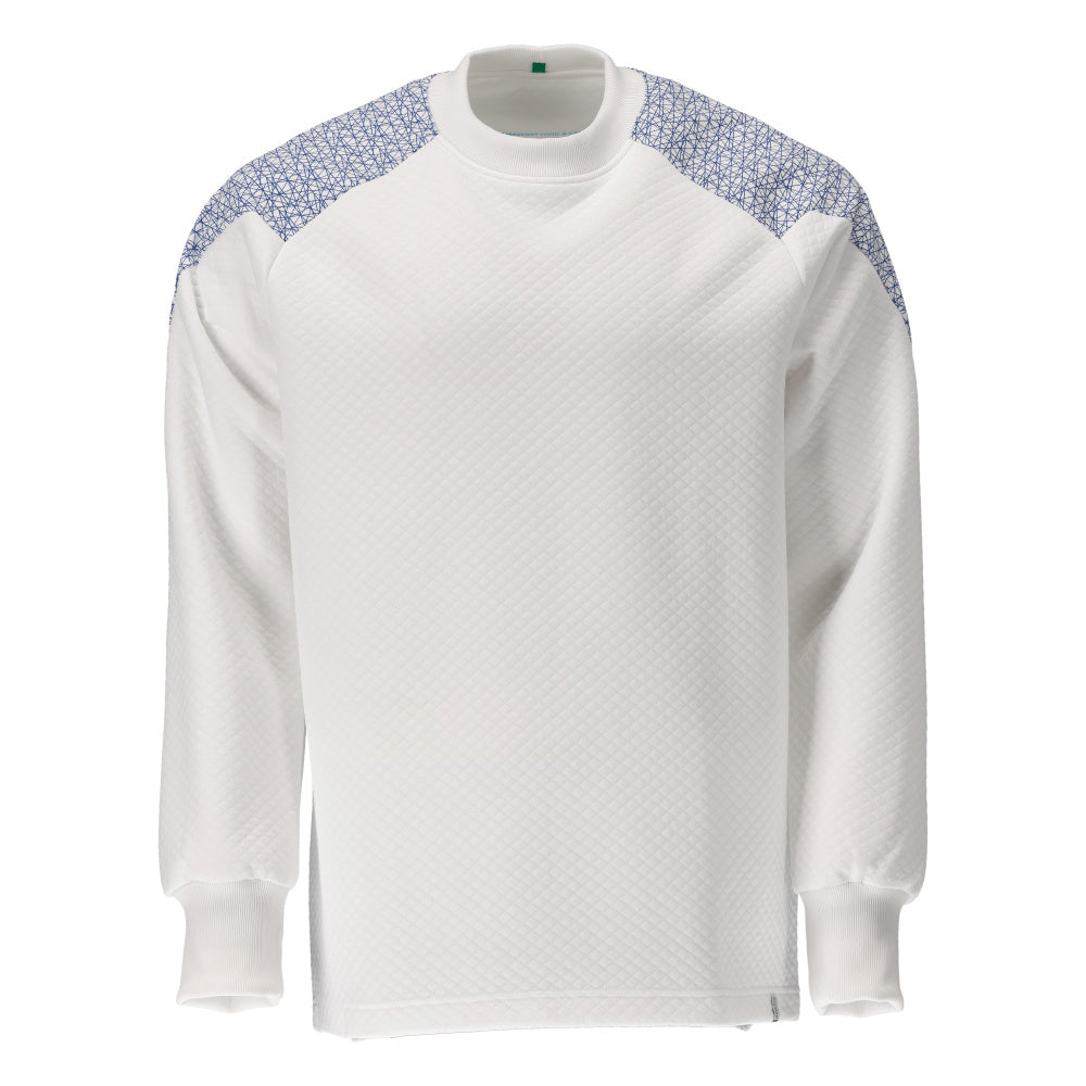 Sweatshirt FOOD & CARE white/azure blue