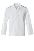 Arbeitsjacke FOOD & CARE white/grass green