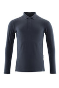 Poloshirt langarm CROSSOVER dunkelblau