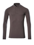 Poloshirt langarm CROSSOVER dunkelanthrazit