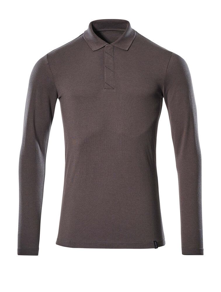 Poloshirt langarm CROSSOVER dunkelanthrazit