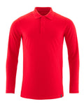 Poloshirt langarm CROSSOVER verkehrsrot