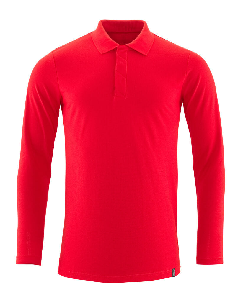 Poloshirt langarm CROSSOVER verkehrsrot