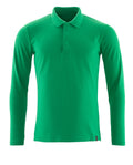 Poloshirt langarm CROSSOVER grasgrün