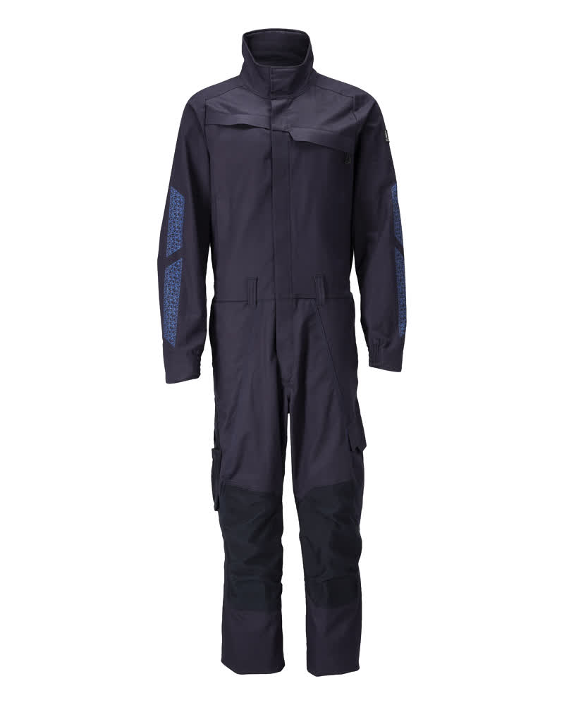 Boilersuit with kneepad pockets ACCELERATE dunkelblau