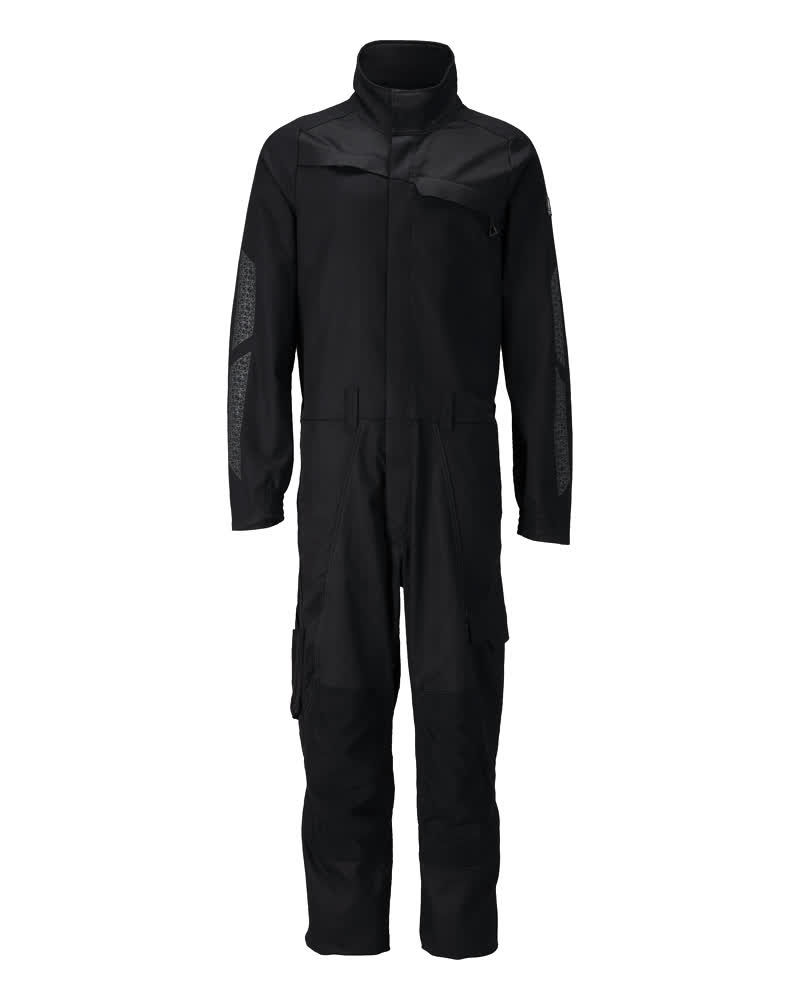 Boilersuit with kneepad pockets ACCELERATE schwarz