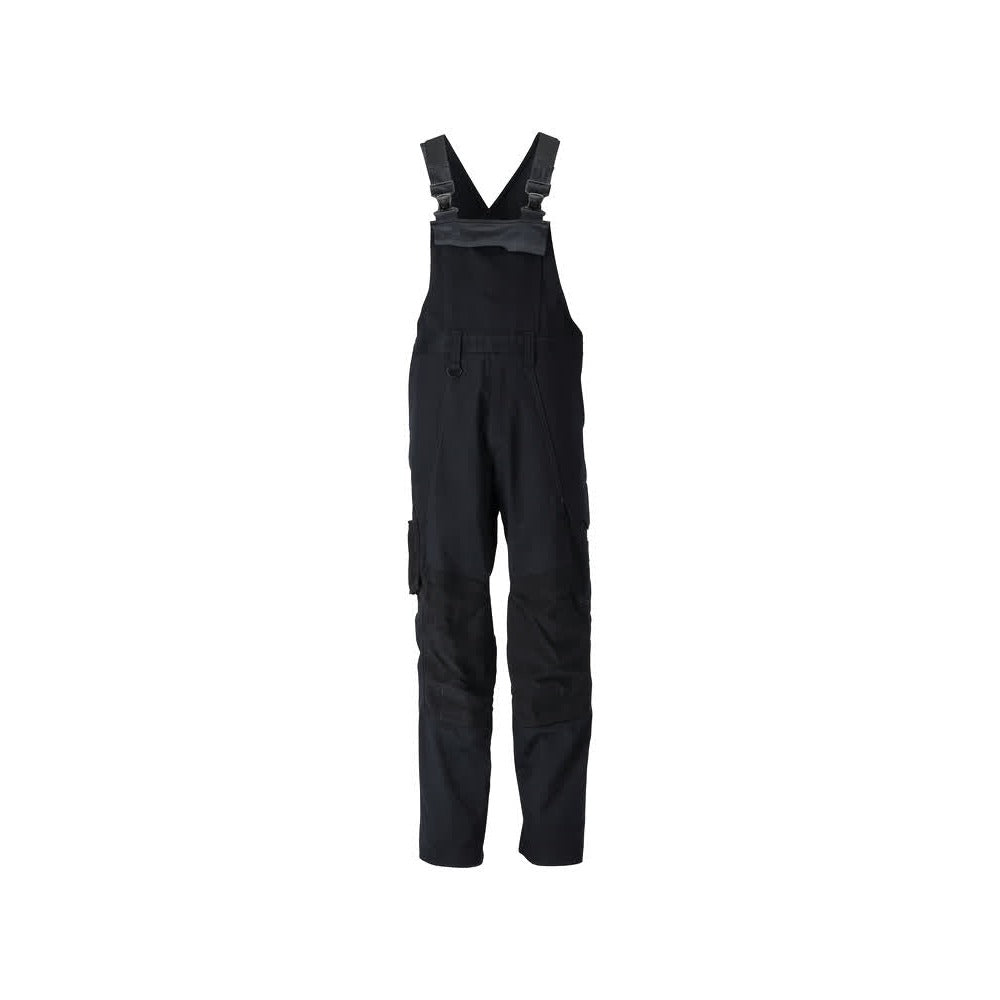 Latzhose mit Kniepolstertaschen ACCELERATE schwarz