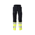 Arbeitshose mit Kniepolstertaschen ACCELERATE MULTISAFE dark navy/hi-vis yellow