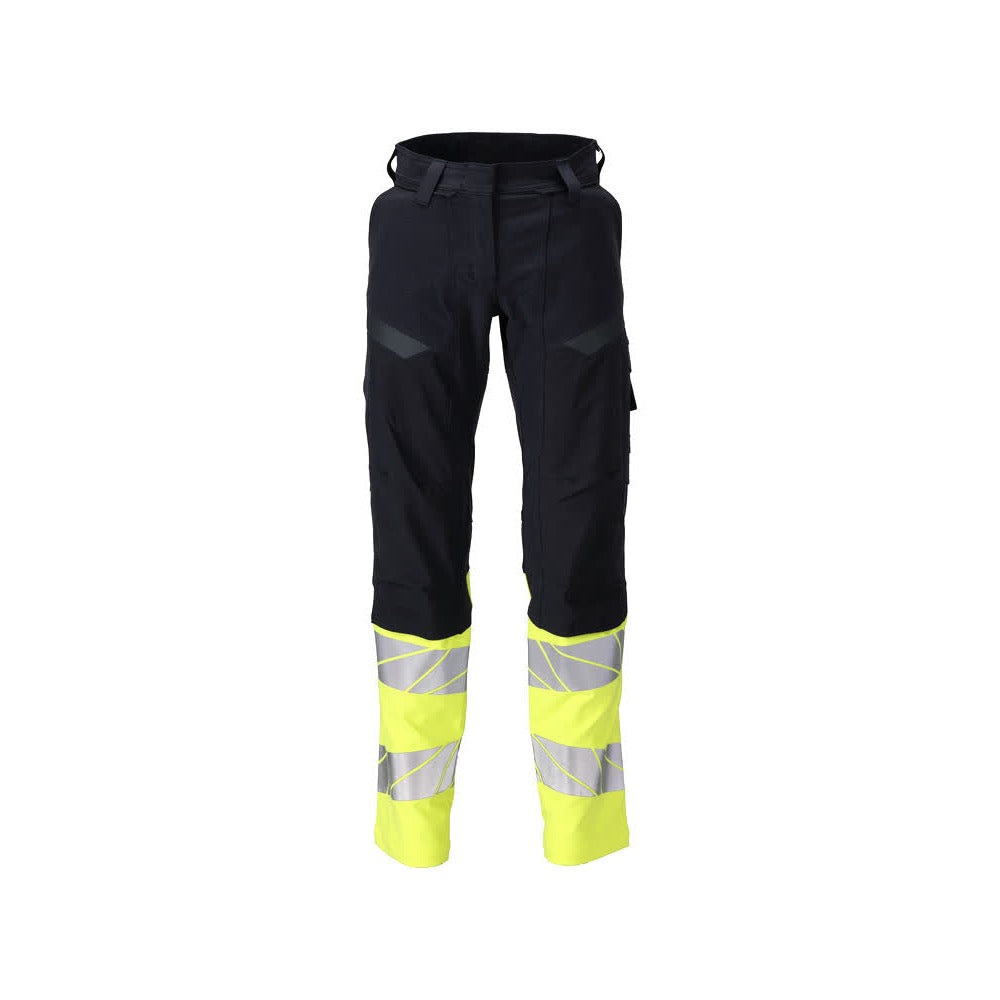 Arbeitshose mit Kniepolstertaschen ACCELERATE MULTISAFE dark navy/hi-vis yellow