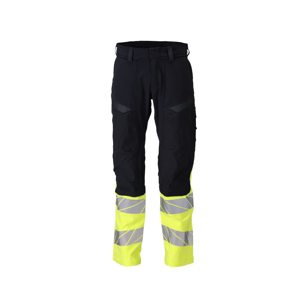 Arbeitshose mit Kniepolstertaschen ACCELERATE MULTISAFE dark navy/hi-vis yellow