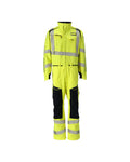 Boilersuit with kneepad pockets ACCELERATE MULTISAFE hi-vis yellow/dark navy
